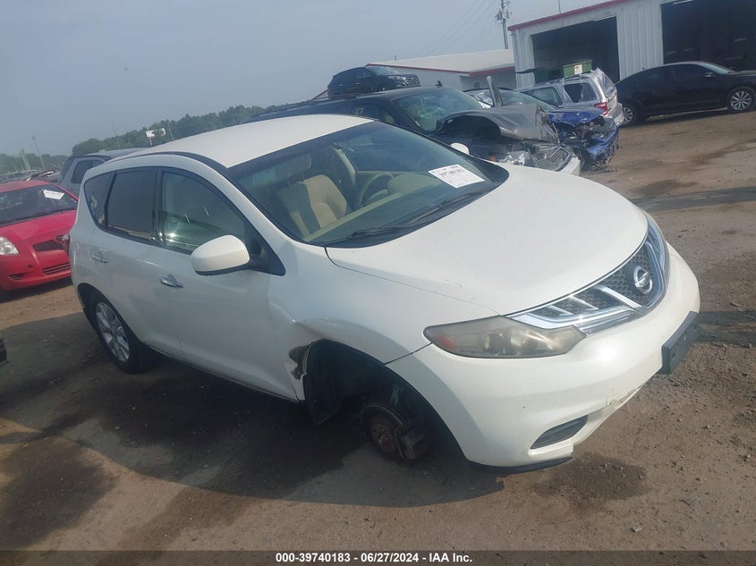 2011 Nissan Murano S/Sl/Le VIN: JN8AZ1MW6BW165540 Lot: 39740183