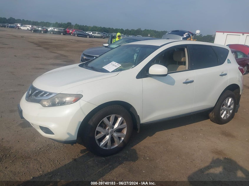 2011 Nissan Murano S/Sl/Le VIN: JN8AZ1MW6BW165540 Lot: 39740183