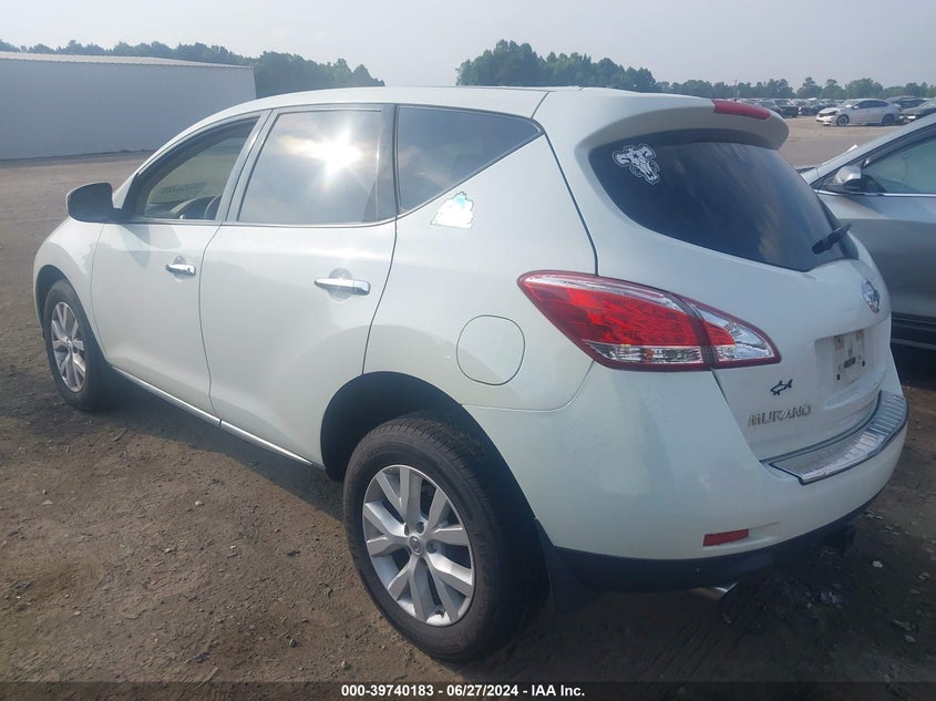 2011 Nissan Murano S/Sl/Le VIN: JN8AZ1MW6BW165540 Lot: 39740183