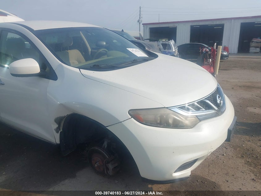 2011 Nissan Murano S/Sl/Le VIN: JN8AZ1MW6BW165540 Lot: 39740183