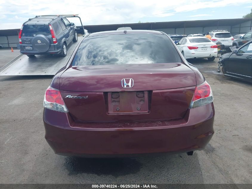 2009 Honda Accord 2.4 Ex-L VIN: 1HGCP26879A096980 Lot: 39740224