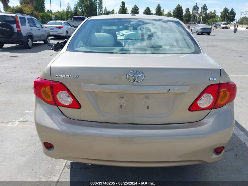 2009 Toyota Corolla Le VIN: 1NXBU40E19Z078921 Lot: 39740235