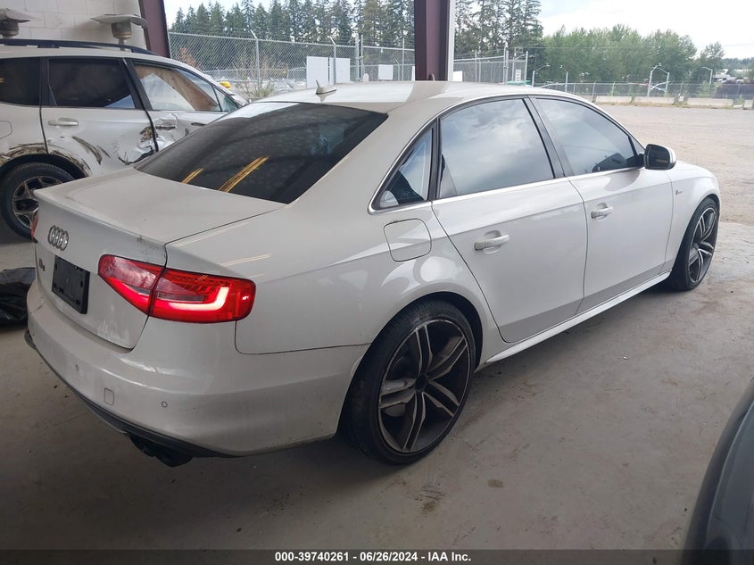 2013 Audi S4 Prestige VIN: WAUMGAFL0DA169856 Lot: 39740261