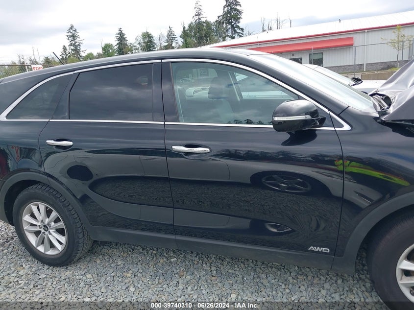 2019 Kia Sorento 3.3L Lx VIN: 5XYPGDA57KG466095 Lot: 39740310