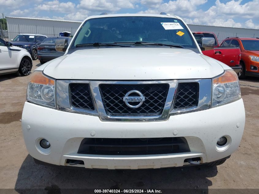 2013 Nissan Armada Platinum VIN: 5N1BA0NE8DN610839 Lot: 39740324