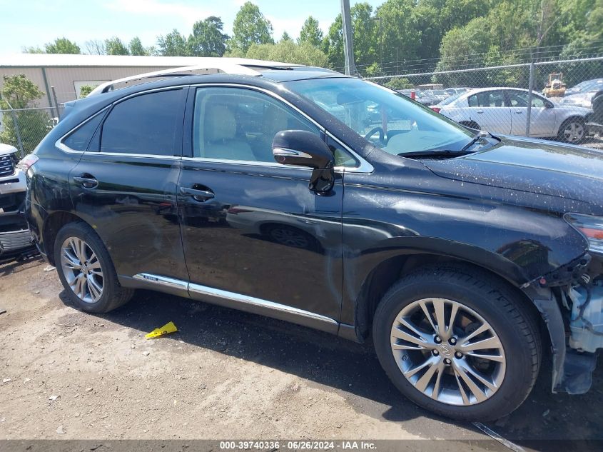 2013 Lexus Rx 450H VIN: JTJBC1BA8D2445993 Lot: 39740336