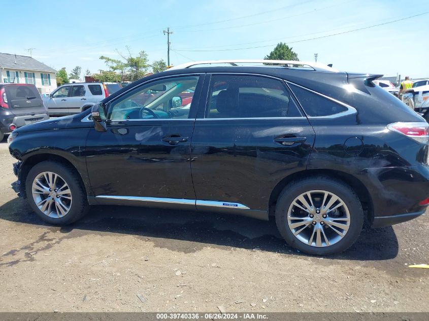 2013 Lexus Rx 450H VIN: JTJBC1BA8D2445993 Lot: 39740336
