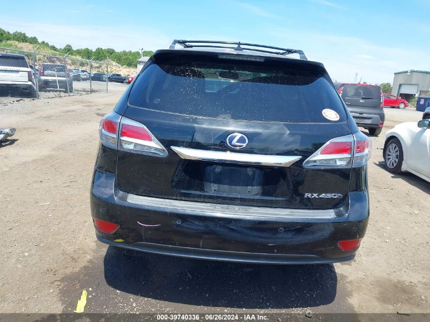 2013 Lexus Rx 450H VIN: JTJBC1BA8D2445993 Lot: 39740336