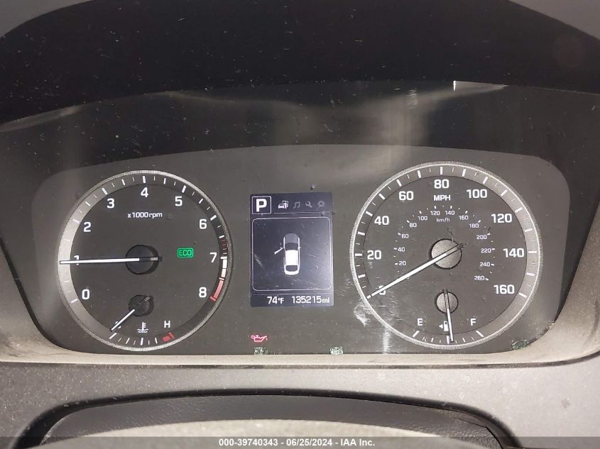 2016 Hyundai Sonata VIN: 5NPE24AF5GH393730 Lot: 39740343