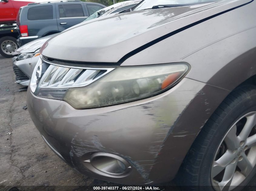 2009 Nissan Murano Sl VIN: JN8AZ18U69W001949 Lot: 39740377
