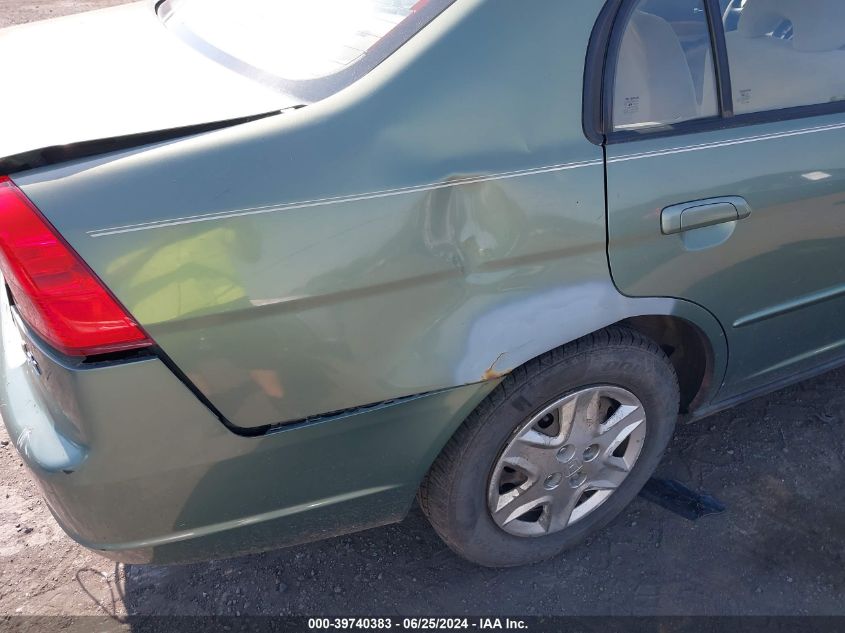 2003 Honda Civic Lx VIN: 2HGES16513H570700 Lot: 39740383