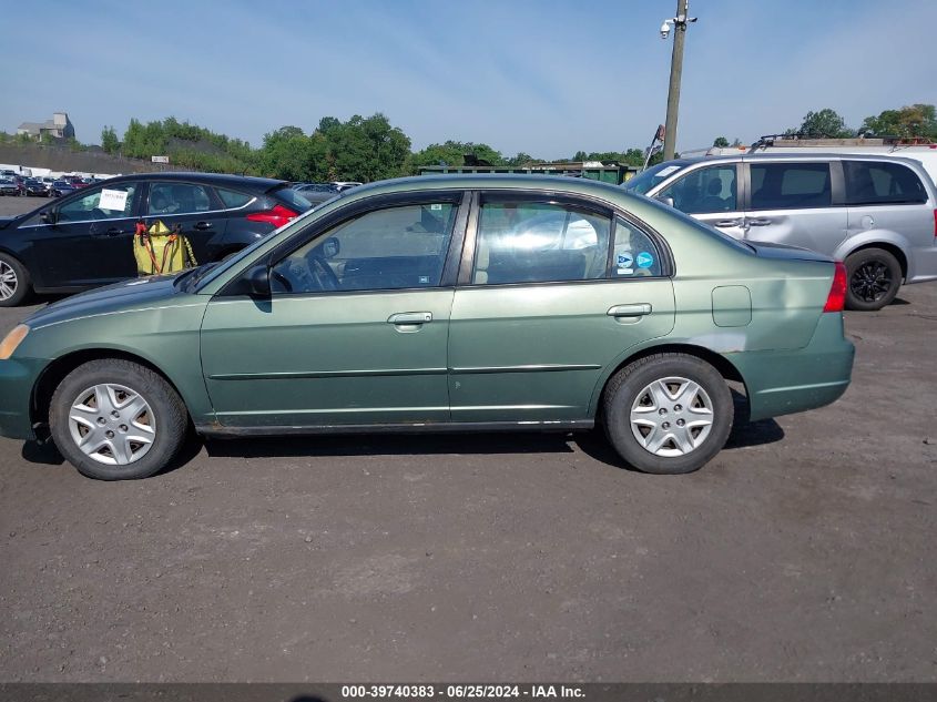 2003 Honda Civic Lx VIN: 2HGES16513H570700 Lot: 39740383