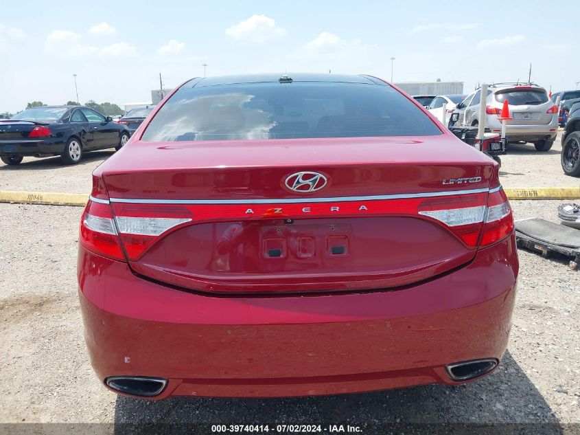 2014 Hyundai Azera Limited VIN: KMHFH4JG3EA362696 Lot: 39740414