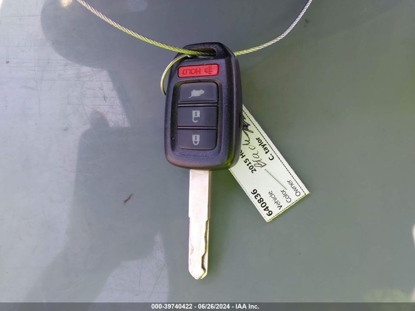 2015 Honda Cr-V Lx VIN: 2HKRM3H37FH513656 Lot: 39740422