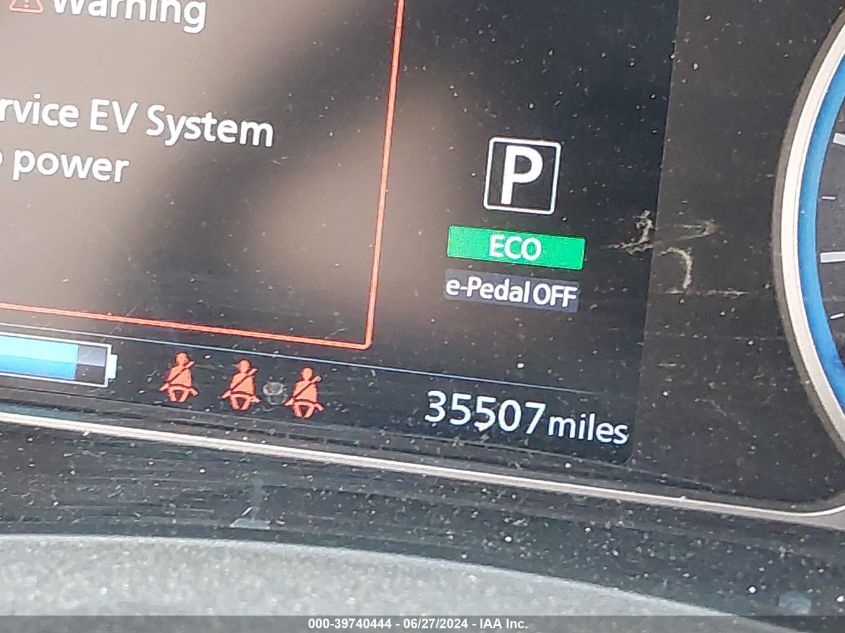 2022 Nissan Leaf Sv Plus VIN: 1N4BZ1CV8NC553471 Lot: 39740444