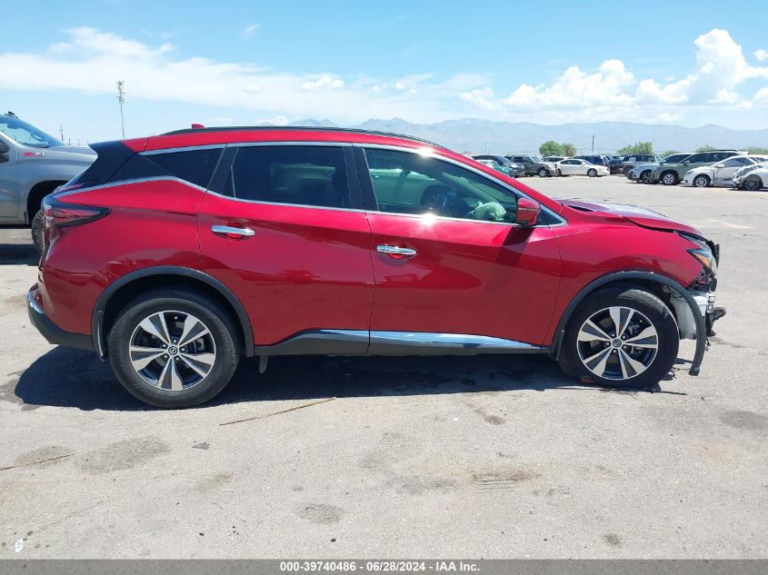 2019 Nissan Murano Sv VIN: 5N1AZ2MJ9KN159190 Lot: 39740486