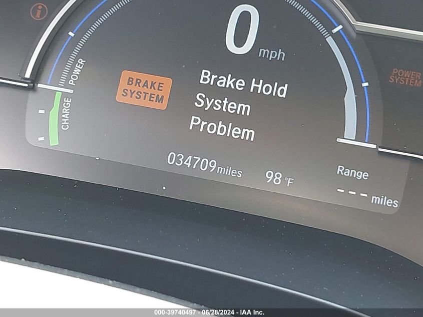 2018 Honda Clarity Plug-In Hybrid Touring VIN: JHMZC5F35JC021387 Lot: 39740497