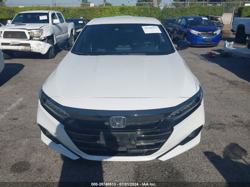 2022 Honda Accord Sport VIN: 1HGCV1F31NA110001 Lot: 39740513