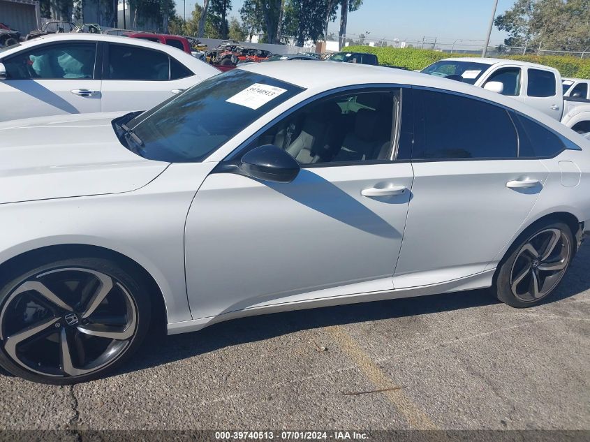 2022 Honda Accord Sport VIN: 1HGCV1F31NA110001 Lot: 39740513