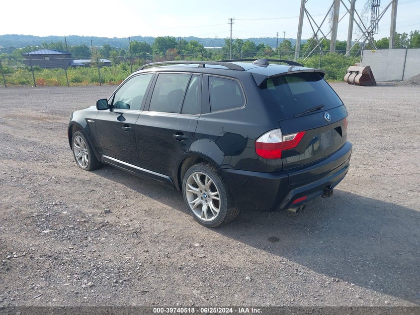 2007 BMW X3 3.0Si VIN: WBXPC93487WF10392 Lot: 39740518