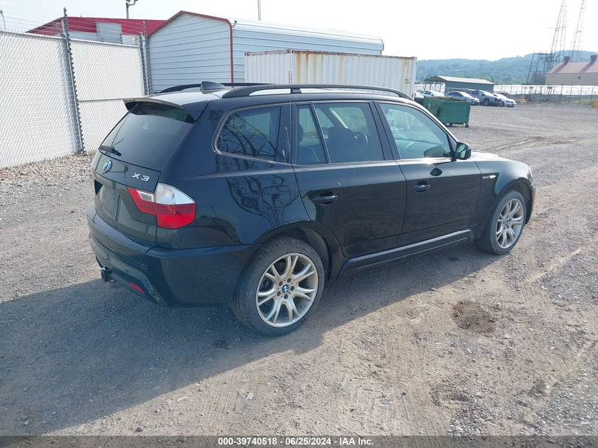 2007 BMW X3 3.0Si VIN: WBXPC93487WF10392 Lot: 39740518