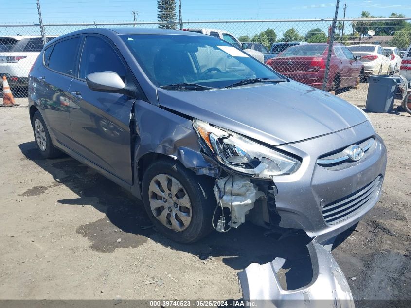 2016 Hyundai Accent Se VIN: KMHCT5AE5GU251638 Lot: 39740523