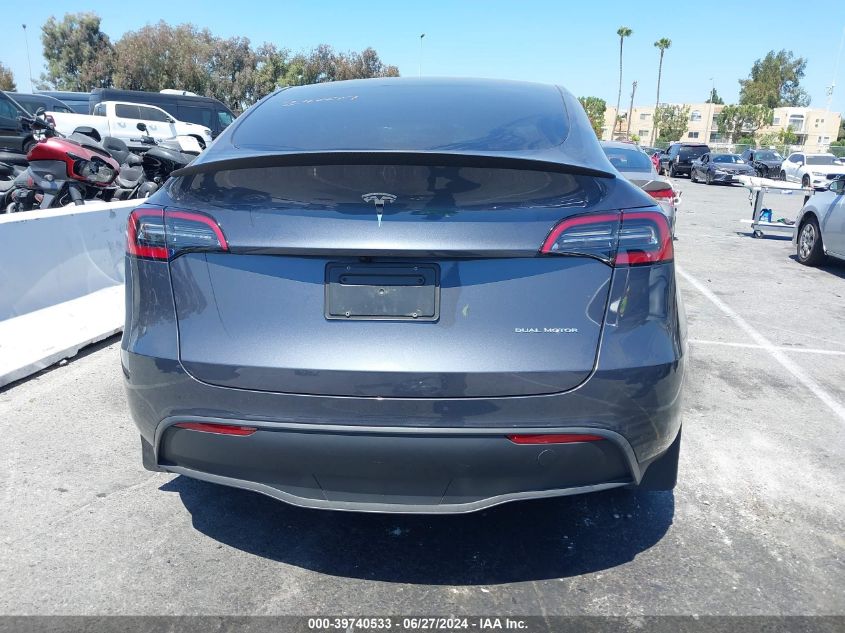 2023 Tesla Model Y Awd/Long Range Dual Motor All-Wheel Drive VIN: 7SAYGDEE9PA188300 Lot: 39740533