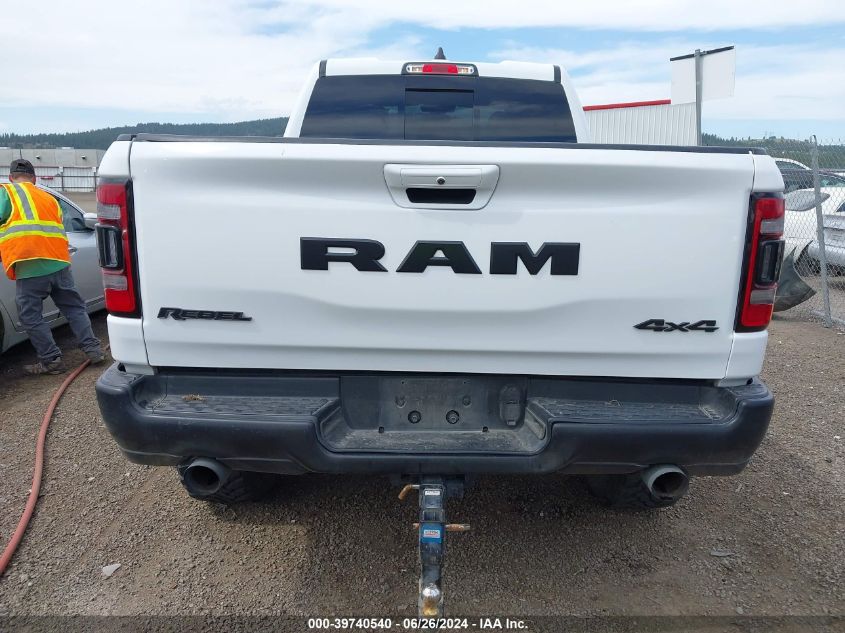 2019 Ram 1500 Rebel Quad Cab 4X4 6'4 Box VIN: 1C6SRFETXKN875829 Lot: 39740540