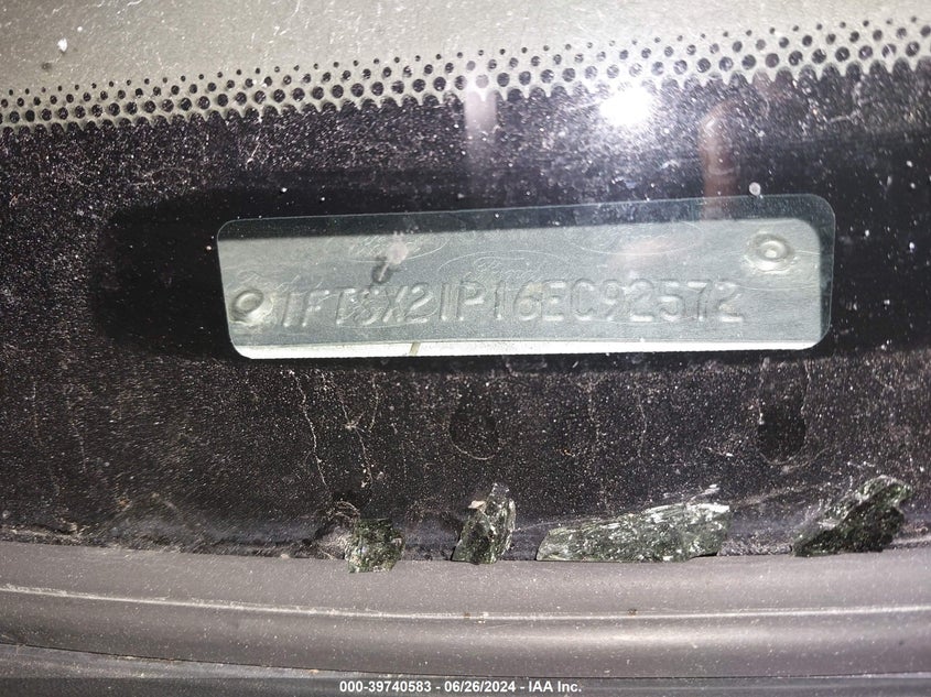 2006 Ford F250 Super Duty VIN: 1FTSX21P16EC92572 Lot: 39740583