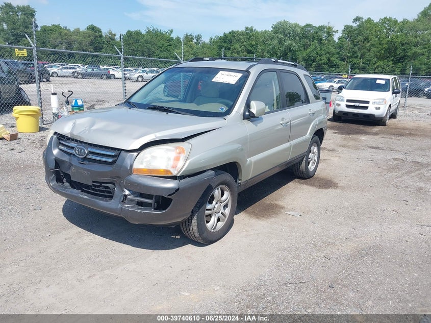 2008 Kia Sportage Ex V6 VIN: KNDJF723487475396 Lot: 39740610