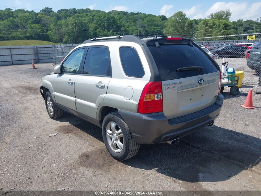 2008 Kia Sportage Ex V6 VIN: KNDJF723487475396 Lot: 39740610