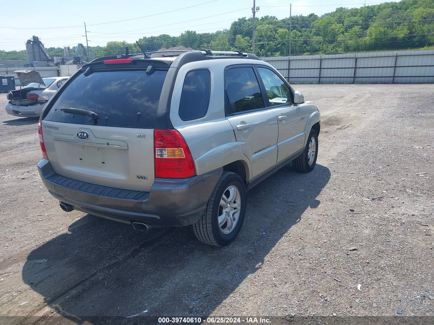 2008 Kia Sportage Ex V6 VIN: KNDJF723487475396 Lot: 39740610