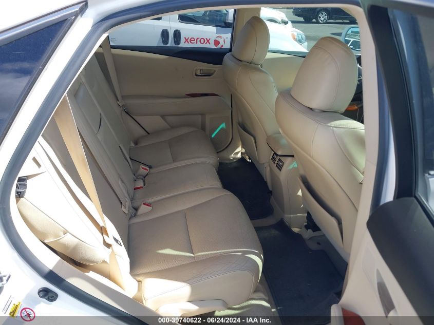 2010 Lexus Rx 350 VIN: 2T2ZK1BA5AC038016 Lot: 39740622