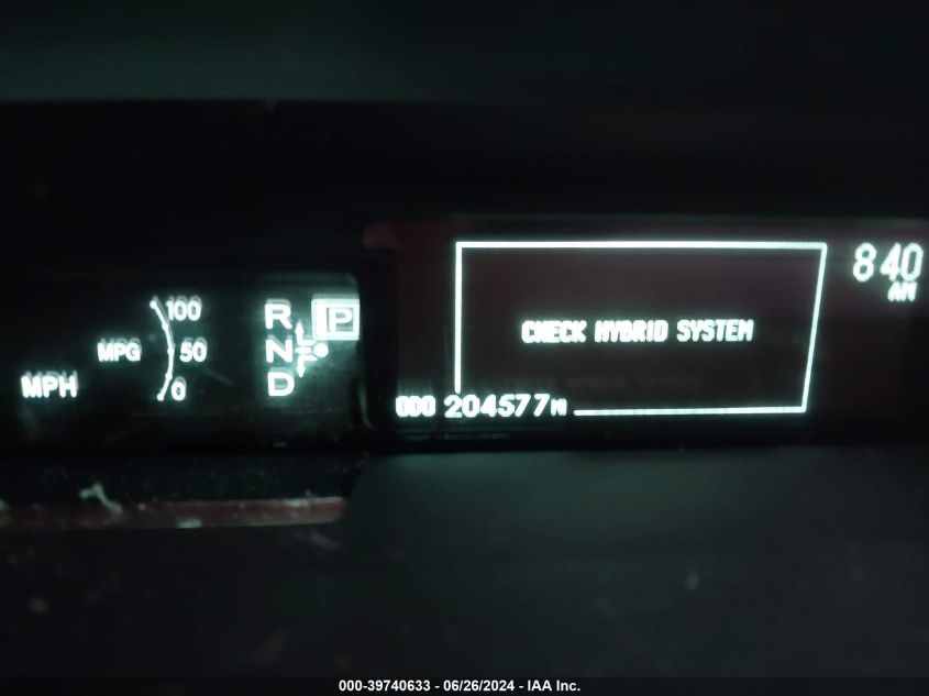 2010 Toyota Prius VIN: JTDKN3DU2A0062252 Lot: 39740633