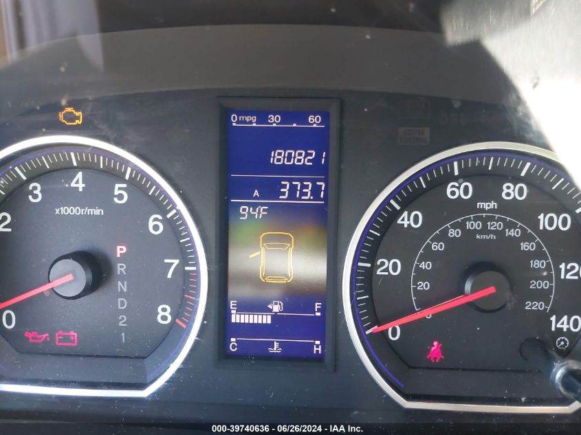 2010 Honda Cr-V Ex-L VIN: JHLRE4H76AC005577 Lot: 39740636