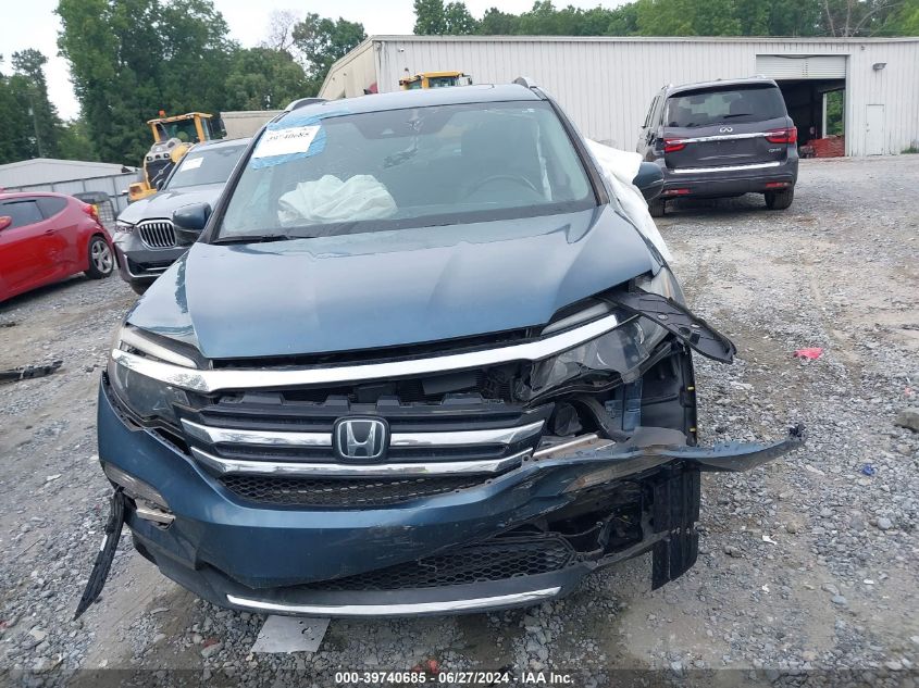 2018 Honda Pilot Touring VIN: 5FNYF6H96JB067955 Lot: 39740685