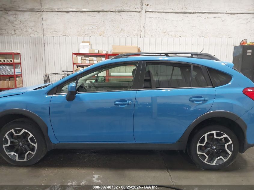 2016 Subaru Crosstrek 2.0I Premium VIN: JF2GPABC7G8256768 Lot: 39740732