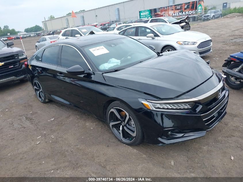 1HGCV2F39MA023418 2021 Honda Accord Sport 2.0T