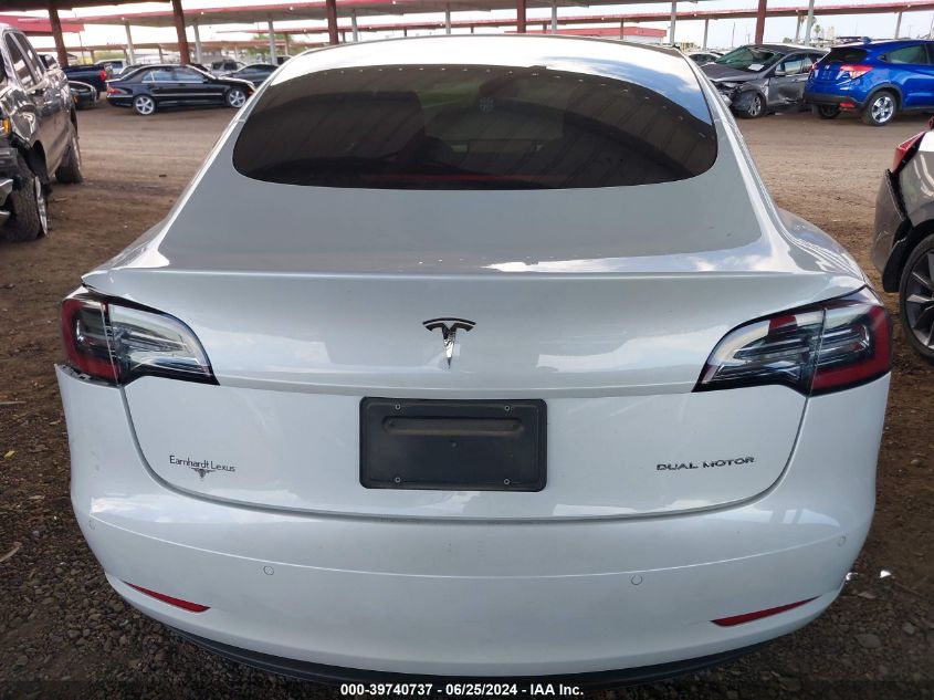 2022 Tesla Model 3 Long Range Dual Motor All-Wheel Drive VIN: 5YJ3E1EB0NF230922 Lot: 39740737