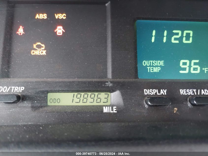 2002 Toyota Avalon Xls VIN: 4T1BF28B22U261145 Lot: 39740773