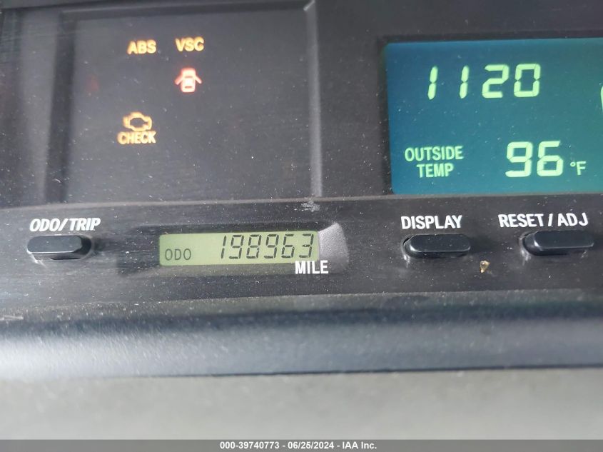 2002 Toyota Avalon Xls VIN: 4T1BF28B22U261145 Lot: 39740773