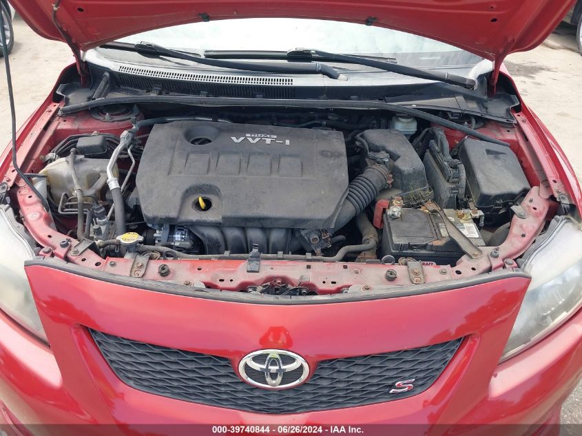 2010 Toyota Corolla S VIN: 2T1BU4EE1AC476094 Lot: 39740844