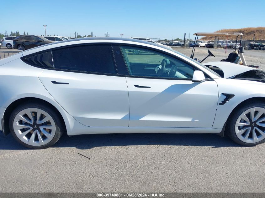 2022 TESLA MODEL 3 REAR-WHEEL DRIVE - 5YJ3E1EA4NF154404