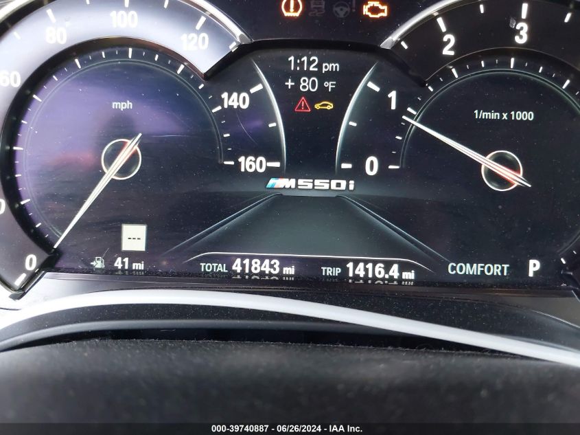 2017 BMW 530I VIN: WBAJA5C33HG896461 Lot: 39740887