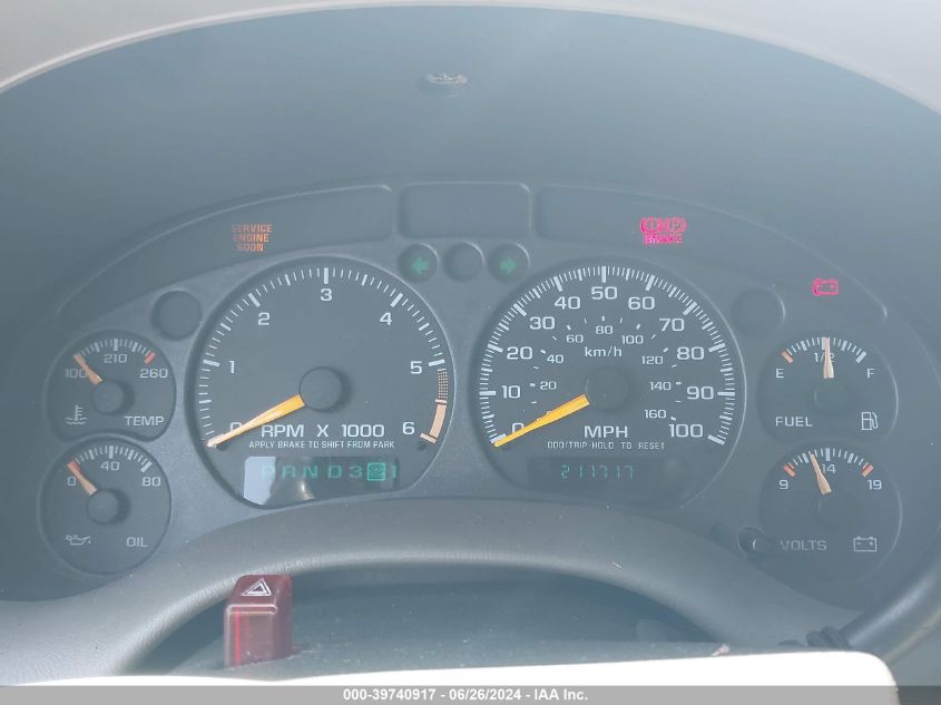 2000 Chevrolet Blazer Ls VIN: 1GNCS13W0Y2380574 Lot: 39740917