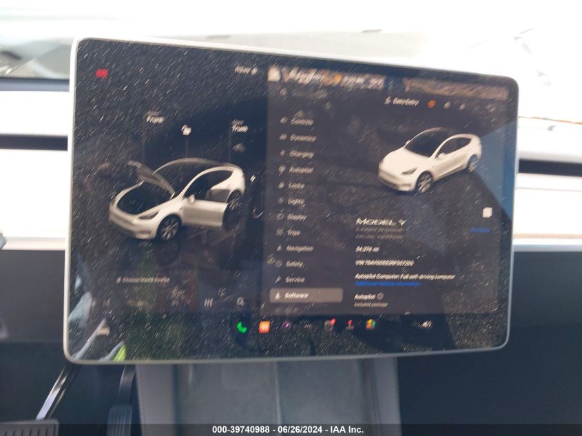 2022 TESLA MODEL Y - 7SAYGDEE2NF557255