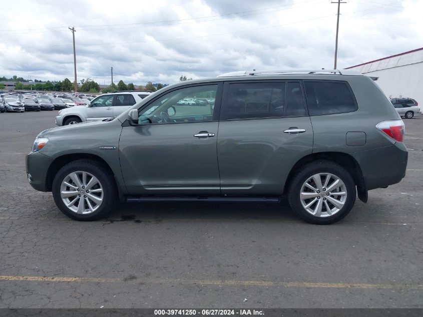 2008 Toyota Highlander Hybrid Limited VIN: JTEEW44A082017939 Lot: 39741250