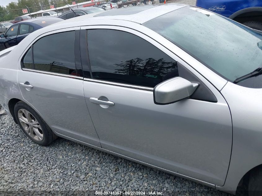 2012 Ford Fusion Se VIN: 3FAHP0HAXCR327785 Lot: 39741357