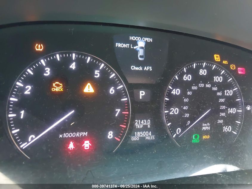 2007 Lexus Ls 460 VIN: JTHBL46F075045194 Lot: 39741374