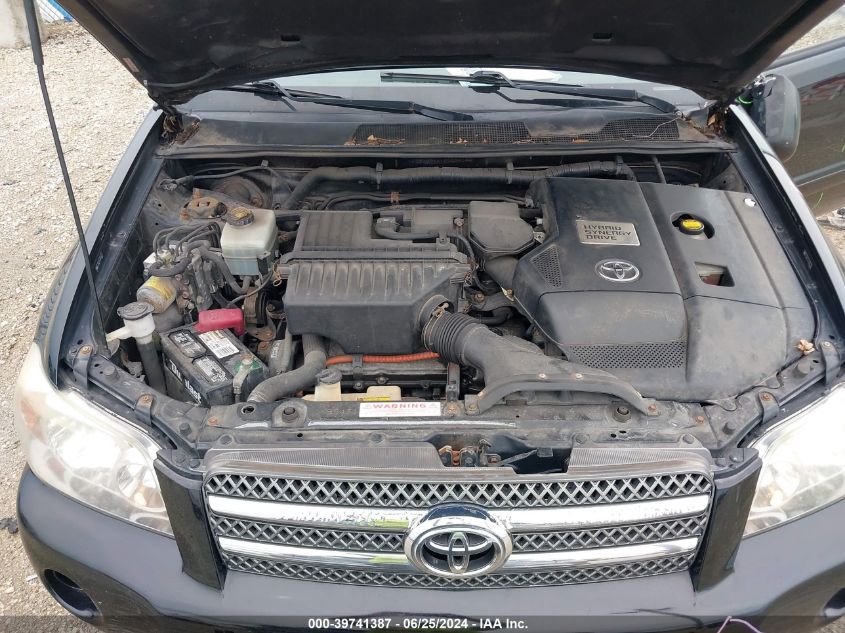 2006 Toyota Highlander Hybrid V6 VIN: JTEDW21A160004145 Lot: 39741387